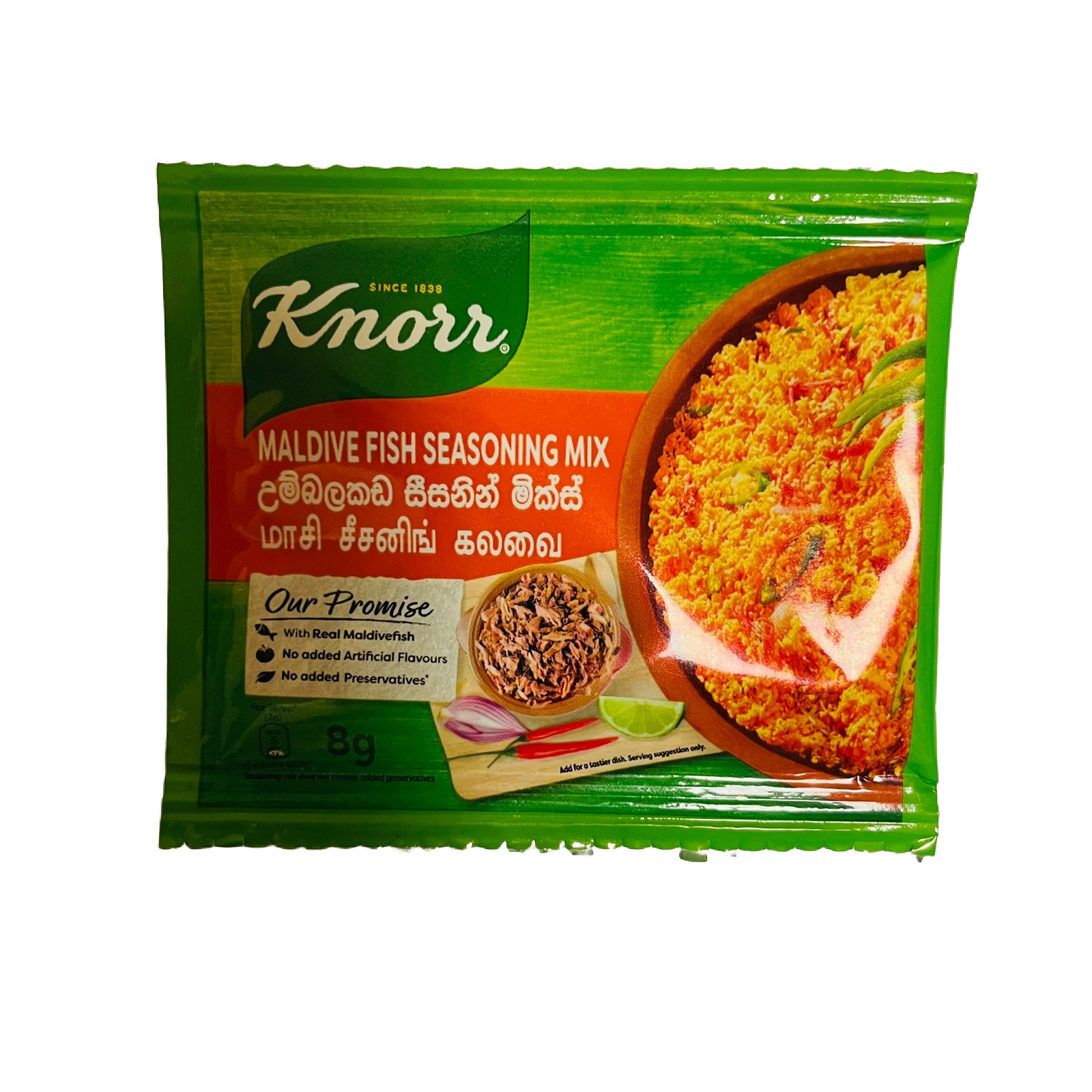 Moldive Fish Roti Knorr Maldive Fish Seasoning Mix 8g - Helarisii