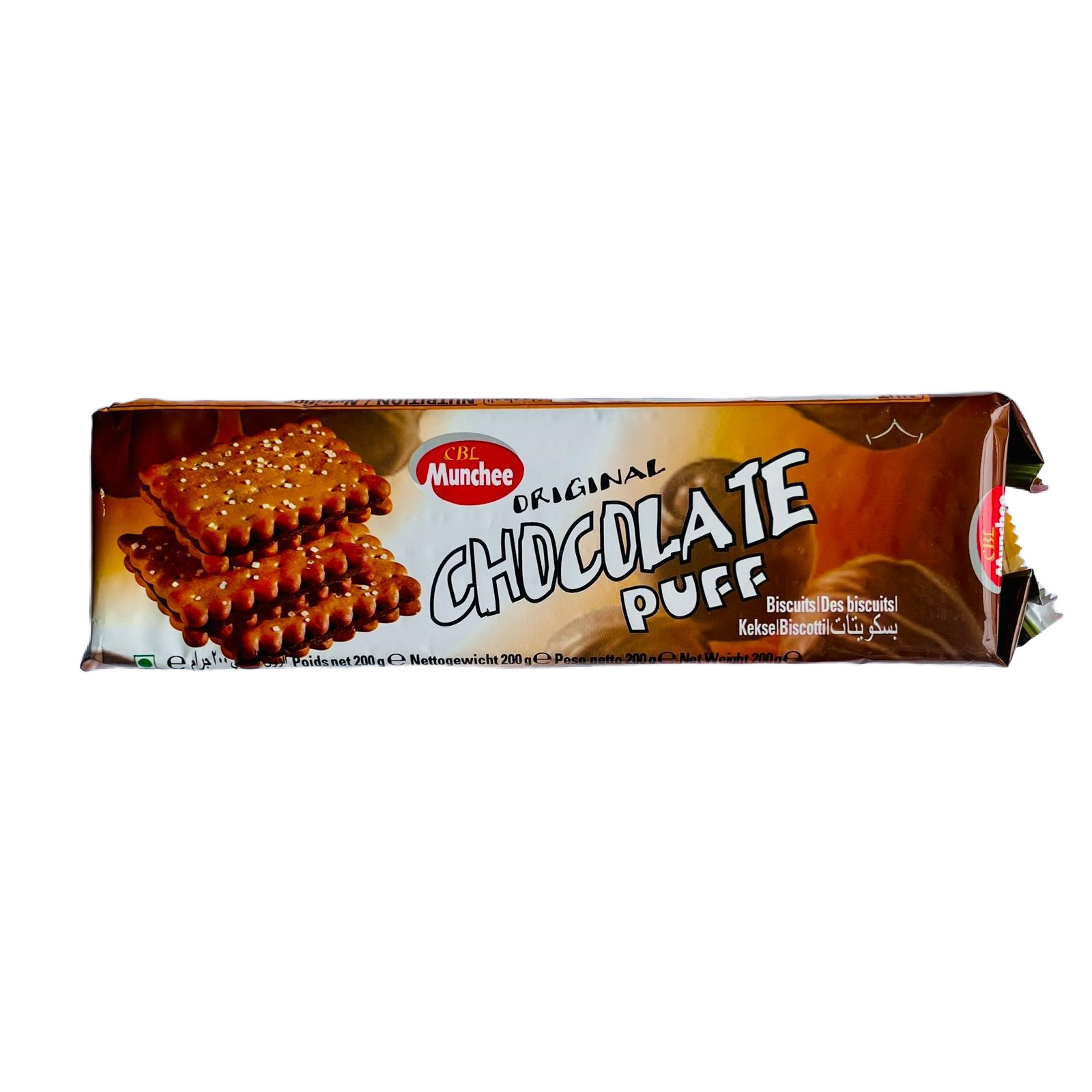 Munchee Chocolate Puff Biscuit 200g - Helarisii